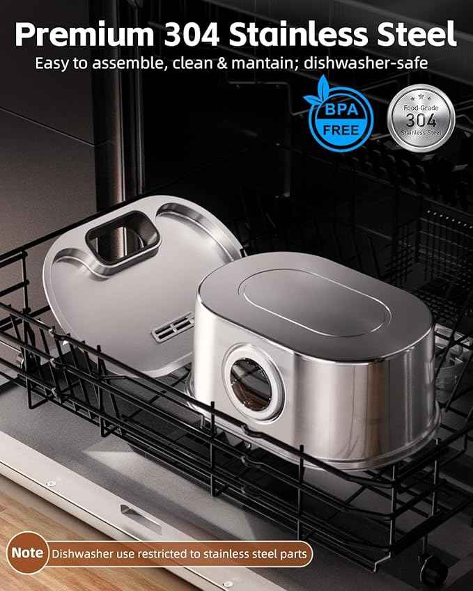 Cat Water Fountain Wireless - Stainless Steel 3.2L/108oz Cordless Pet Fountain - Battery Operated Automatic Water Dispenser for Cats Indoor, with Motion Sensor & Quiet Pump