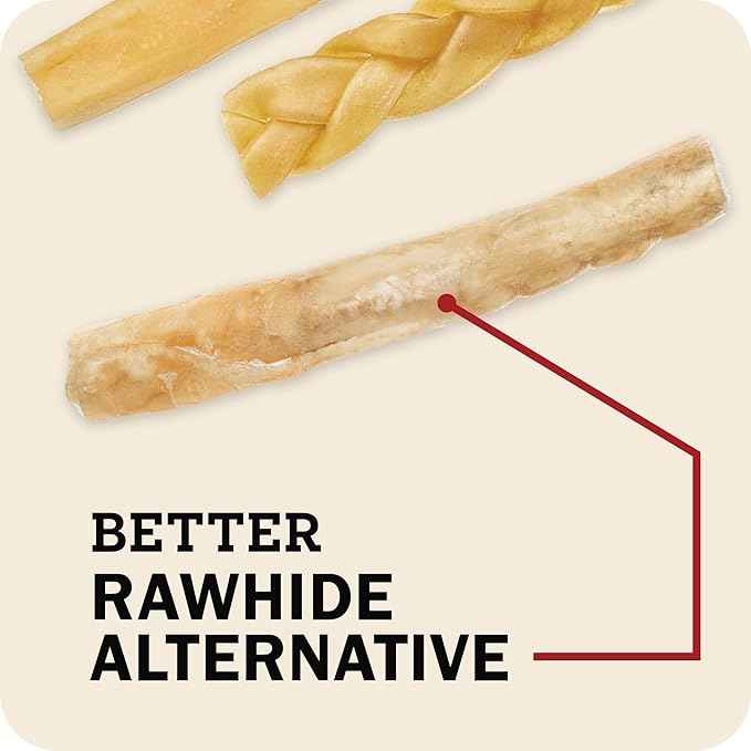 Redbarn Pet Products All-Natural Small 6" Beef Collagen Sticks for Dogs - Long Lasting Low-Odor Alternative to Traditional Rawhide & Bully Sticks - Supports Healthy Joints, Skin, & Coat - 5 Pack