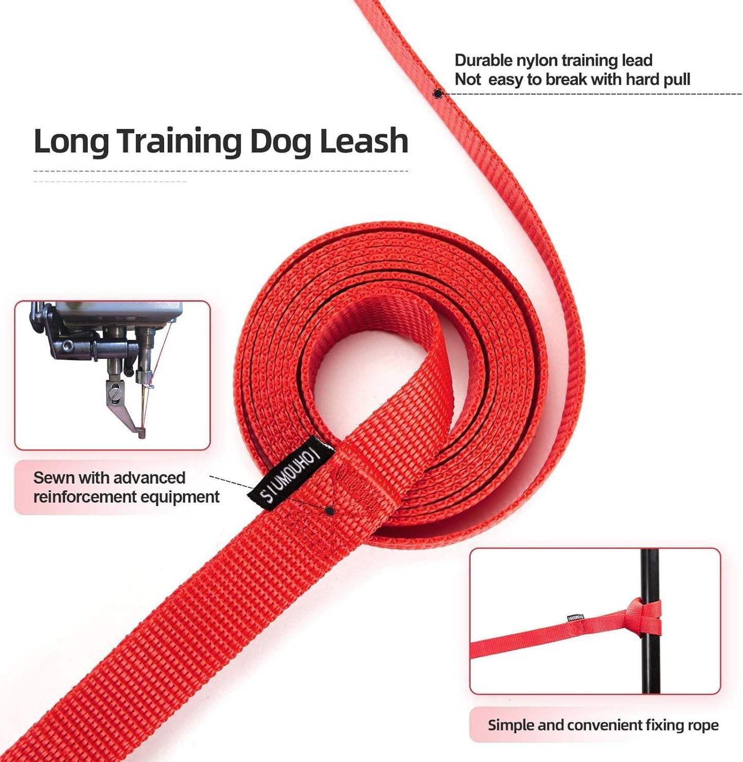 Dog/Puppy Obedience Recall Training Agility Lead - 15ft 20ft 30ft 40ft 50ft Training Leash - Great for Play, Camping, or Backyard (Military Green, 40 Feet)