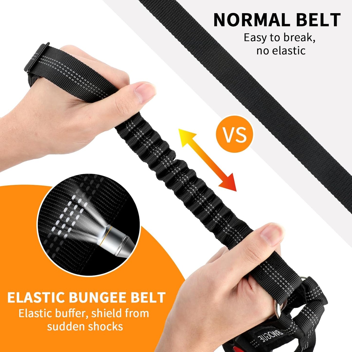 BWOGUE Double Dog Cat Seat Belts, Car Headrest Restraint Adjustable Travel Leash,Safety Elastic Leads Splitter Connect Vehicle Seatbelt Harness for 2 Dogs - Pet Explorer
