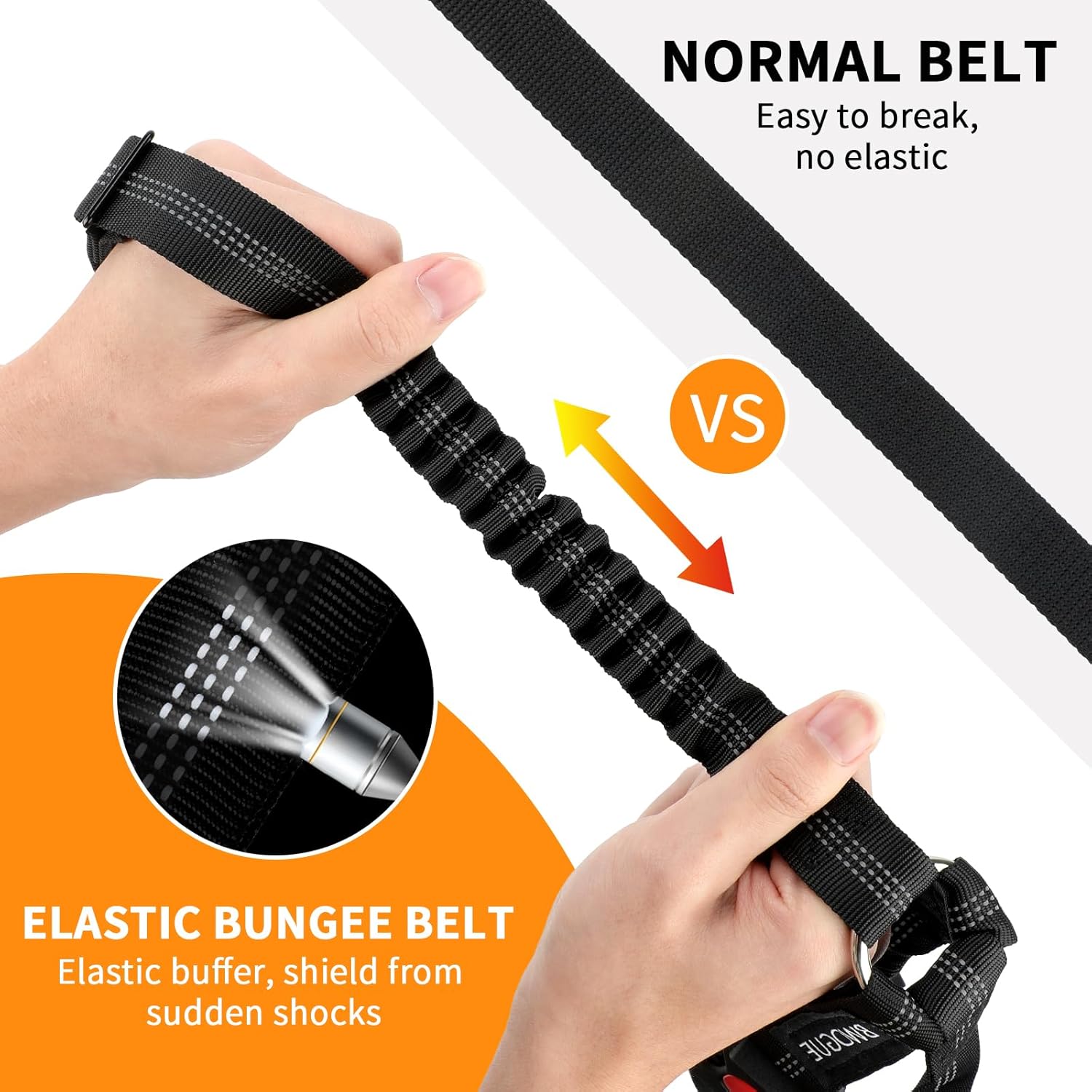 BWOGUE Double Dog Cat Seat Belts, Car Headrest Restraint Adjustable Travel Leash,Safety Elastic Leads Splitter Connect Vehicle Seatbelt Harness for 2 Dogs - Pet Explorer
