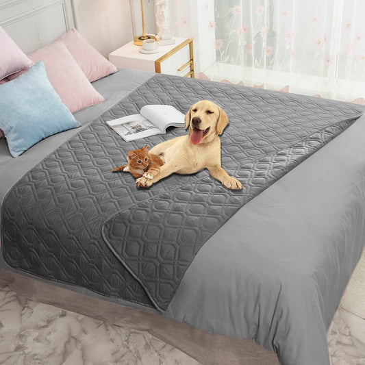 Ameritex Waterproof Blanket Reversible Dog Bed Cover Pet Blanket for Furniture Bed Couch Sofa - Pet Explorer