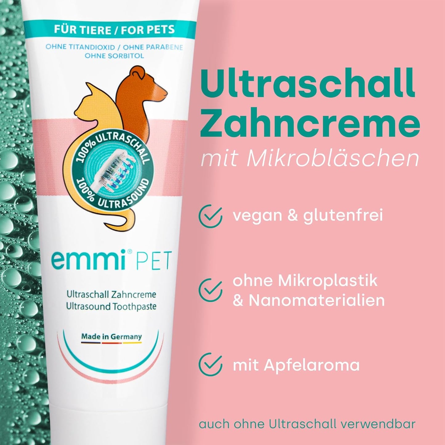 Ultrasonic Toothpaste with Nano-Cleaning-Bubbles (New Extra Mild Formulation Suitable for All Pets) - Pet Explorer