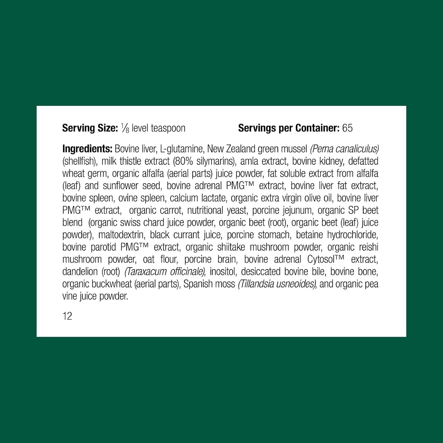 Standard Process Canine Dermal Support - Skin & Adrenal Gland Support Supplement - Comprehensive Skin Health Support Supplement for Dogs - Daily Immune & Liver Support Powder - 30 g - Pet Explorer