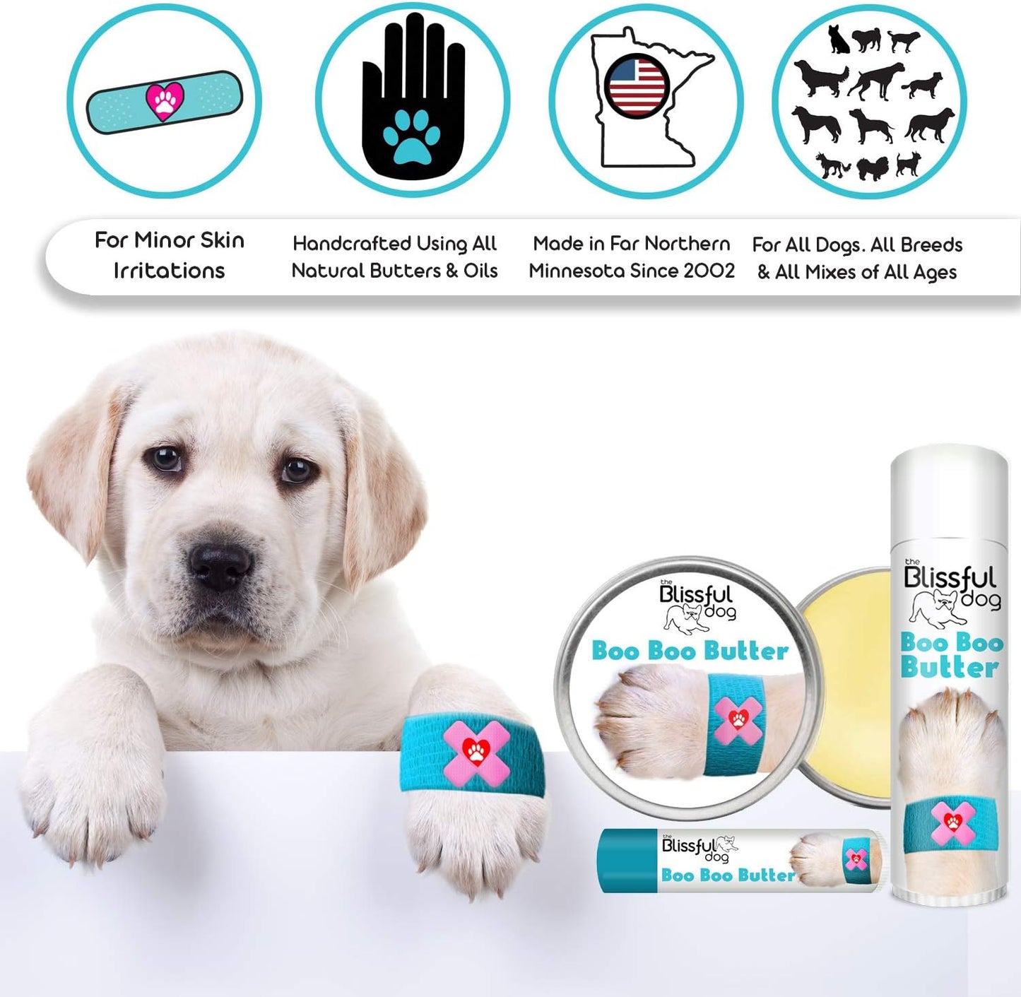 The Blissful Dog Mixed Breed Boo Butter, 0.15 oz - Pet Explorer
