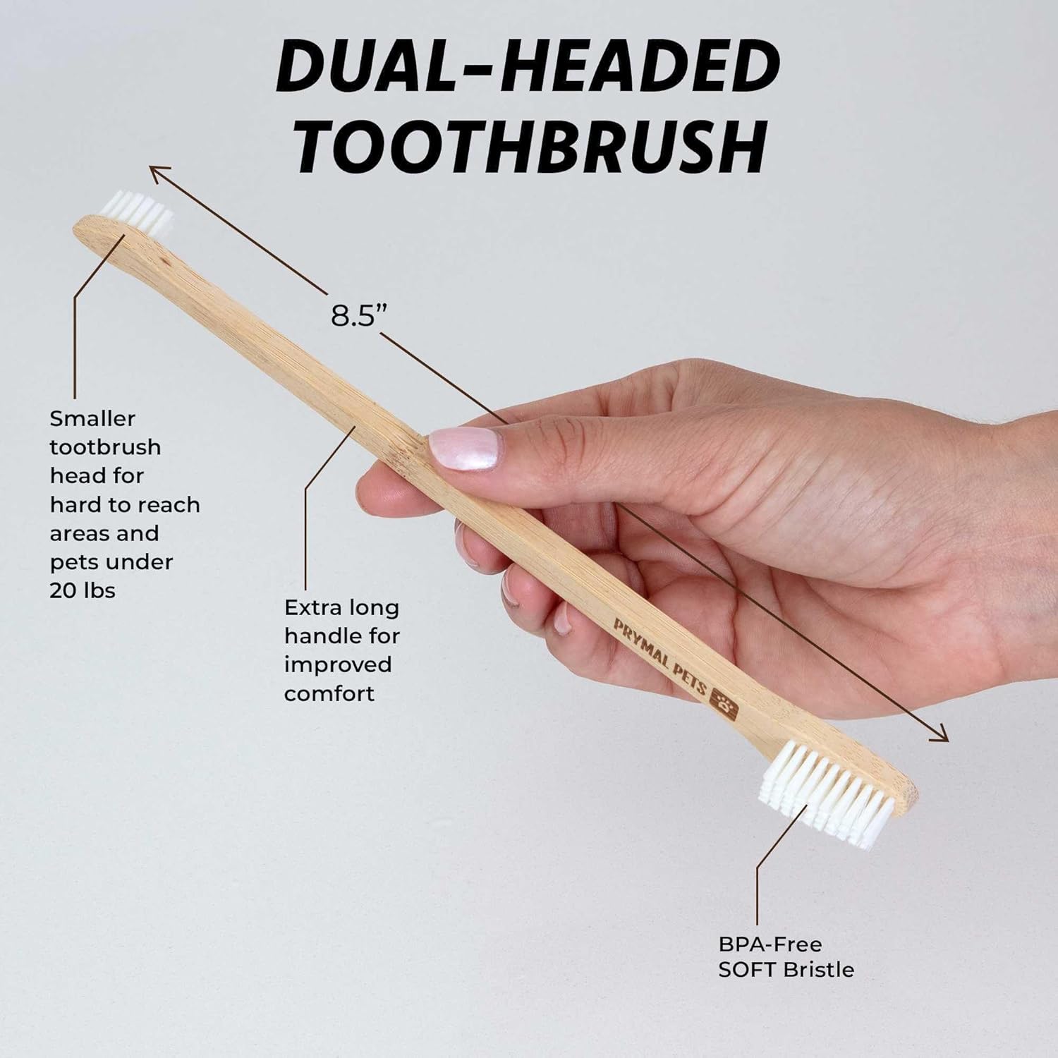 Dog Toothbrush I 4-Pack Two Sided Bamboo Toothbrush for Small and Large Dogs & Cats I Soft Bristles Gentle for Easy Dog Teeth Brushing & Dental Care - Pet Explorer