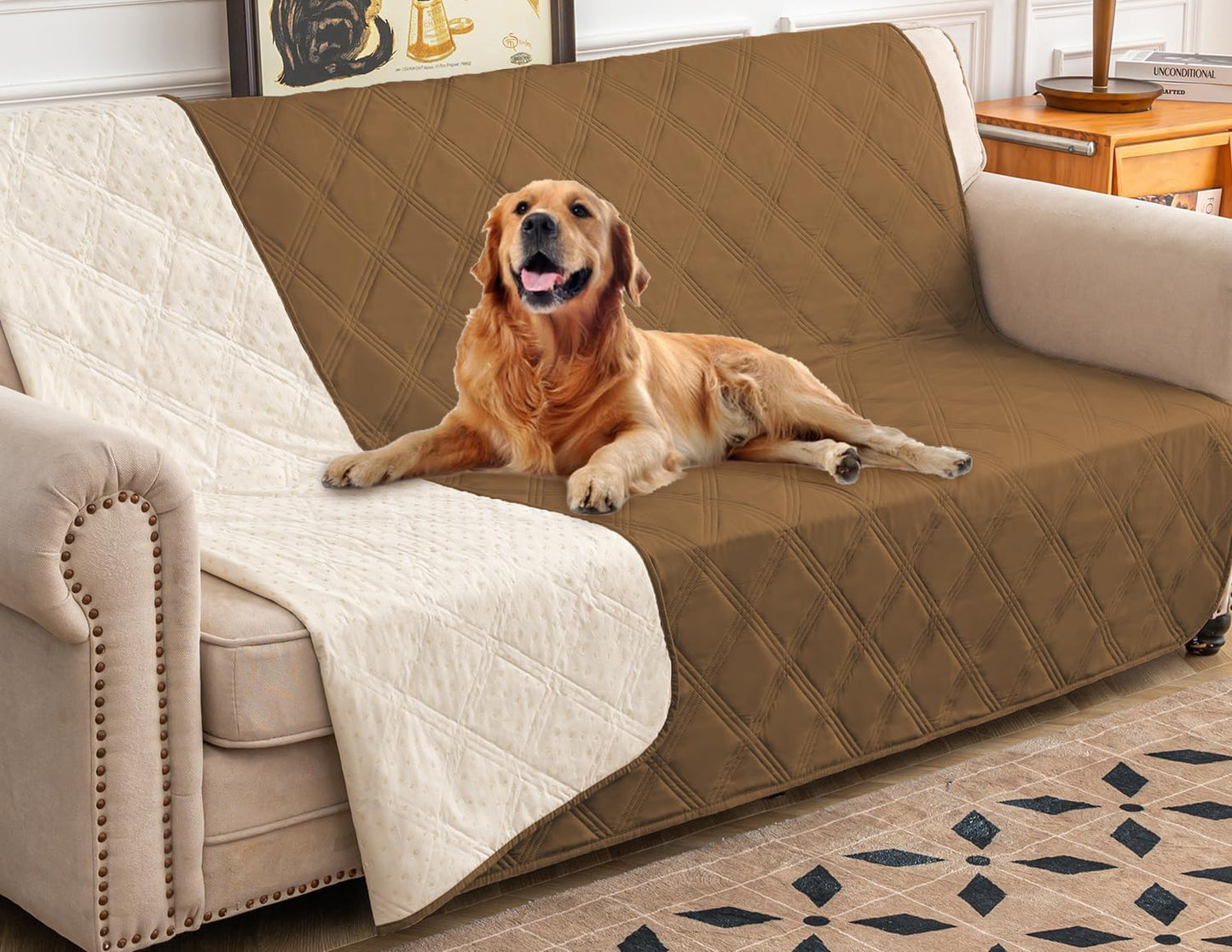 Ameritex Waterproof Dog Bed Cover Pet Blanket with Anti-Slip Back for Furniture Bed Couch Sofa - Pet Explorer