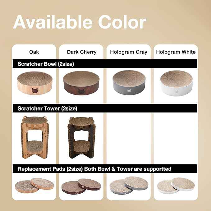 Necoichi Cat Scratcher Bowl for Indoor Cats - Cat Scratching Lounger with Reversible Usability and Extra Comfort for Lounge, Cardboard Bed Couch / (Regular, Dark Cherry)