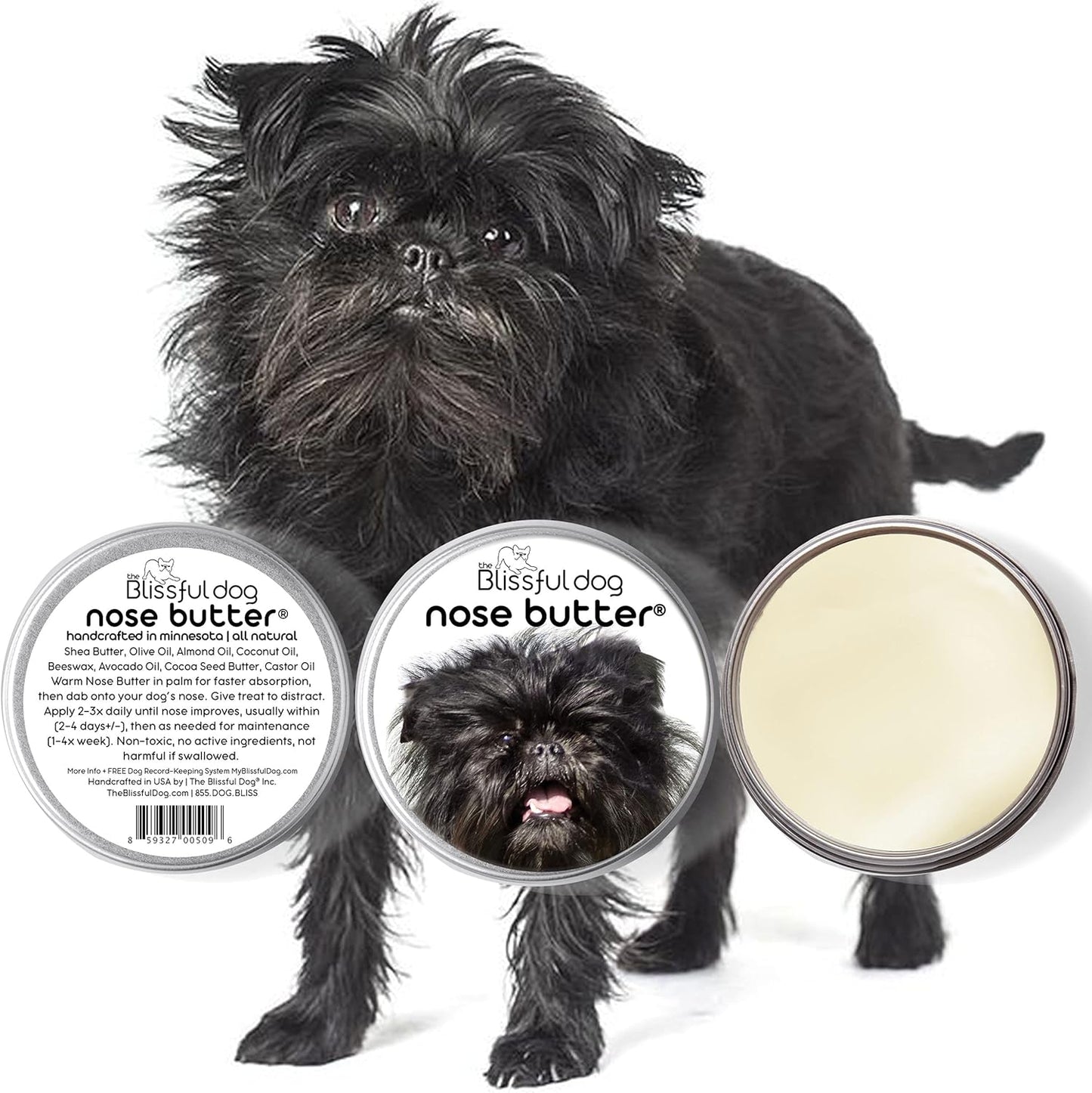 The Blissful Dog Affenpinscher Unscented Nose Butter - Dog Nose Butter, 16 Ounce - Pet Explorer