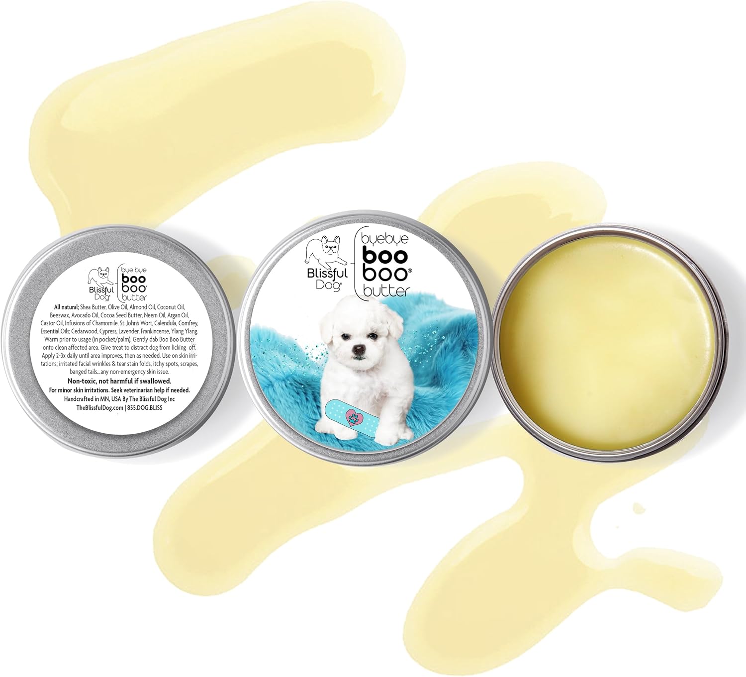 The Blissful Dog Bichon Frise Boo Boo Butter, 1-Ounce - Pet Explorer