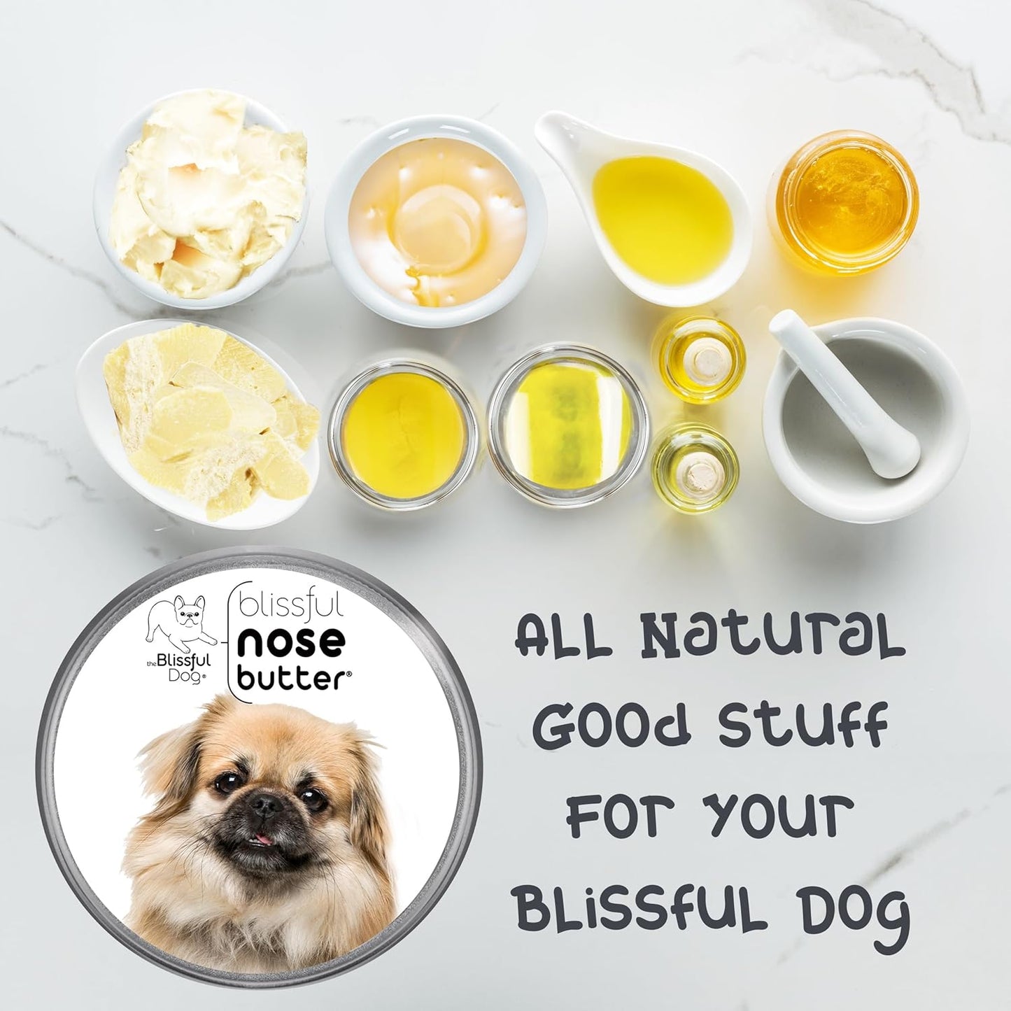 The Blissful Dog Tibetan Spaniel Unscented Nose Butter - Dog Nose Butter, 2 Ounce - Pet Explorer