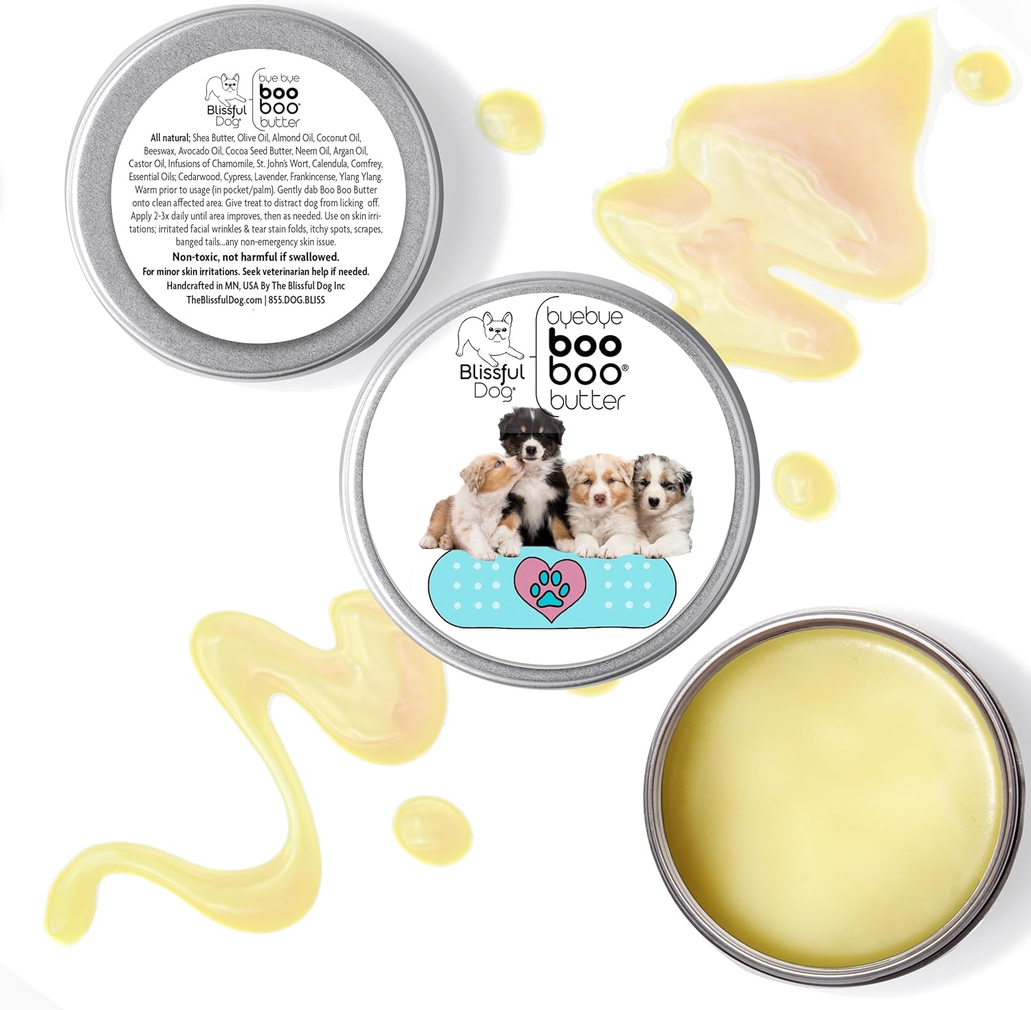 The Blissful Dog Australian Shepherd Boo Boo Butter, 16oz - Pet Explorer