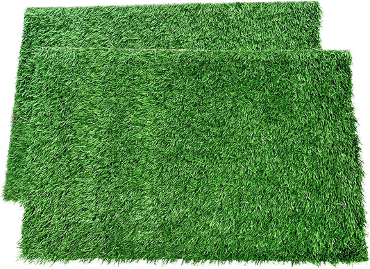 LOOBANI Dog Grass Pee Pads, Artificial Dog Grass Pads for Potty Tray, Fake Grass for Dogs to Pee On, Outdoor Indoor Pee Grass for Dog Potty(14*18 inch)