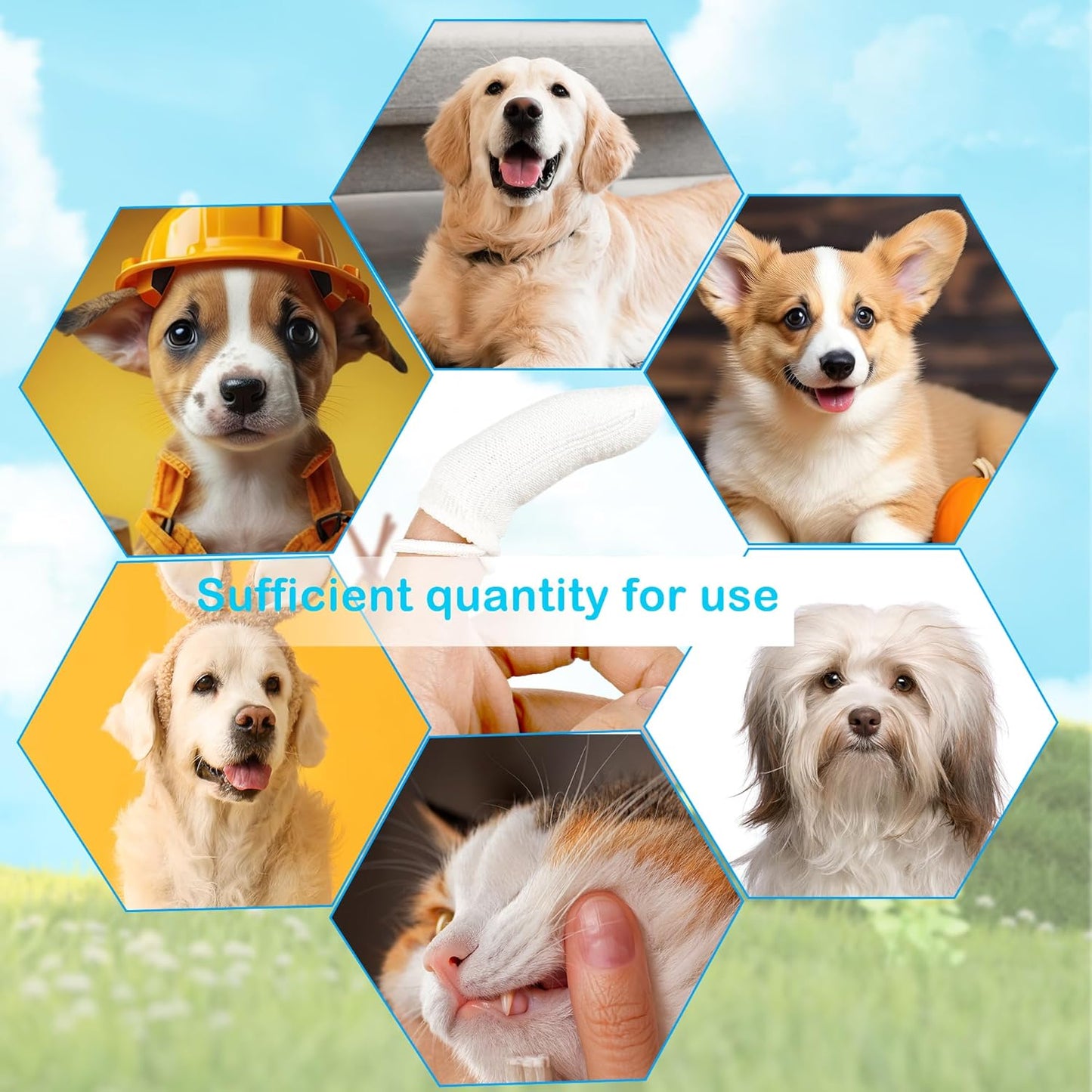 40 Pcs Fingerbrush for Dogs with Straps Dog Finger Toothbrush Fabric Soft Pet Dental Finger Brush for Dog Cat Teeth Cleaning Washable & Reusable Care Brushing Kit Reducing Plaque - Pet Explorer