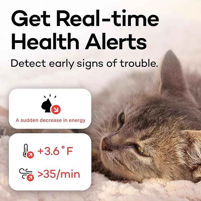 Health Tracker for Cats - Smart Cat Collar with Safety Breakaway Buckle for Indoor Cats, Wellness Alerts, Real-time Monitoring (Kimono (Sakura -Night-),S)