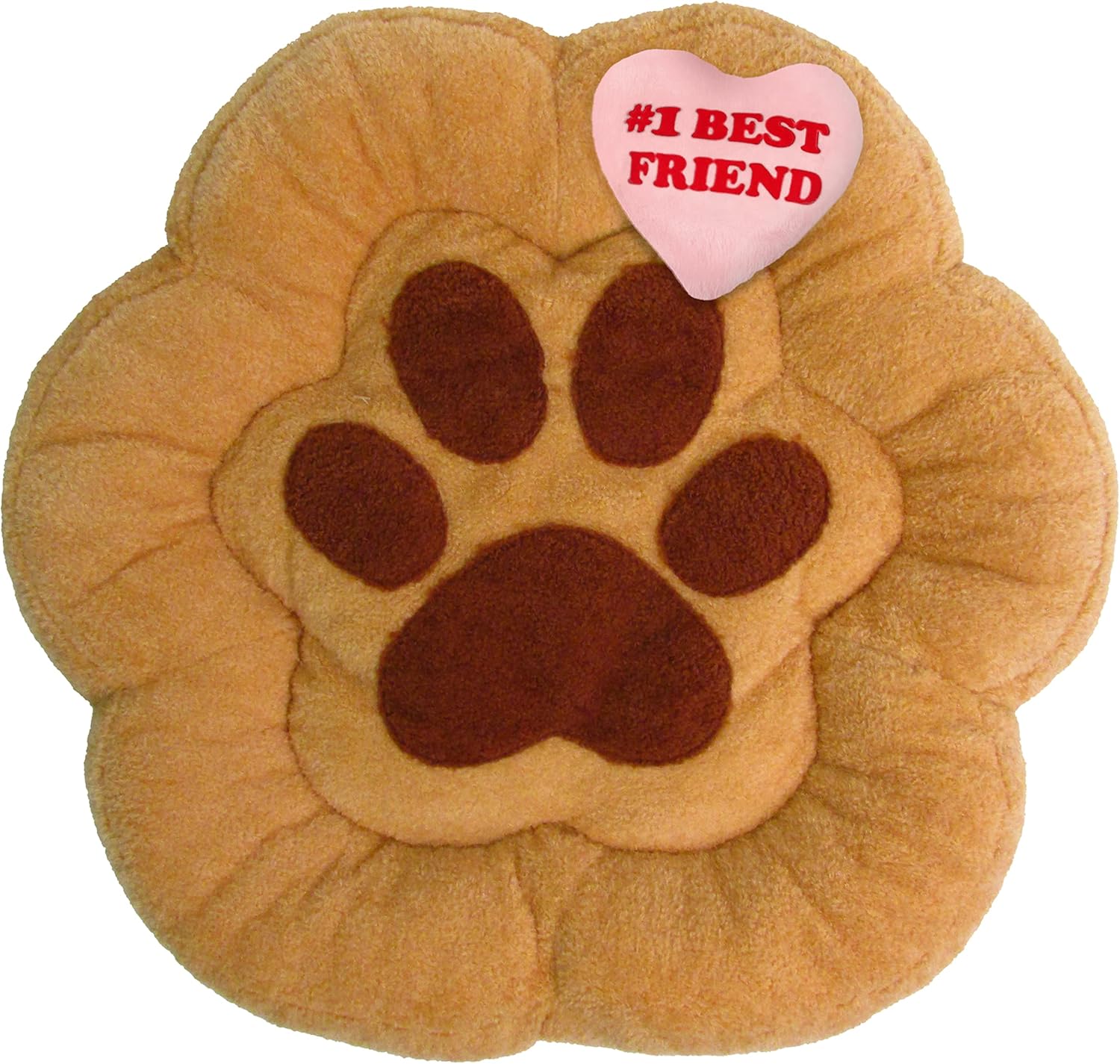 TONBO Soft Plush Small Cute and Cozy Nature Dog Cat Bed, Washer and Dryer Friendly (Paw) - Pet Explorer