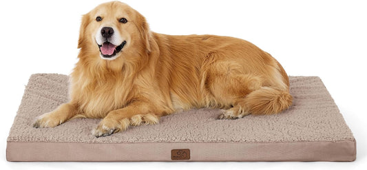 Bedsure Dog Beds Large Sized Dog - Extra-Large Orthopedic Waterproof Puppy Bed with Removable Washable Cover, Egg Crate Foam Pet Mat, Suitable for Pet Up to 100 lbs - Pet Explorer
