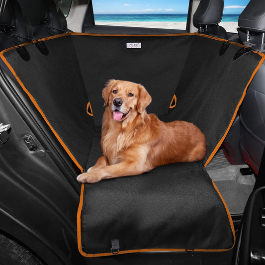 njnj Dog Car Seat Cover for Back Seat - Waterproof Dog Half Hammock for Cars,Scratchproof Pet Backseat Protector,Perdurable,Non-Slip Booster Seat for Small,Medium and Large Dogs - Pet Explorer
