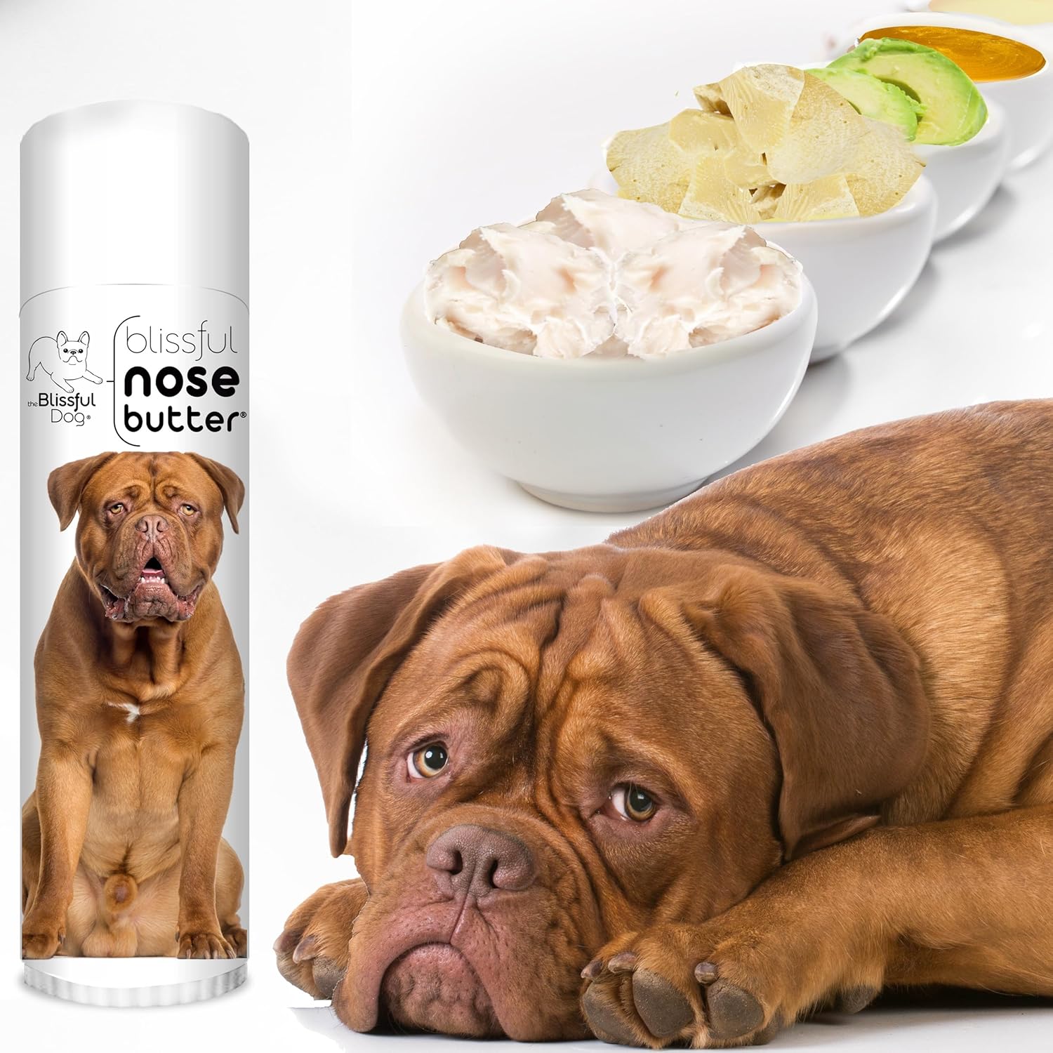The Blissful Dog Dogue De Bordeaux Unscented Nose Butter - Dog Nose Butter, 0.50 Ounce - Pet Explorer