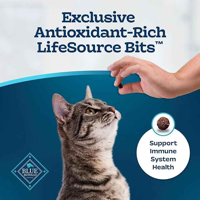 Blue Buffalo Tastefuls Adult Hairball Care Dry Cat Food, Made in the USA with Natural Ingredients, Chicken & Brown Rice Recipe, 3-lb. Resealable Bag