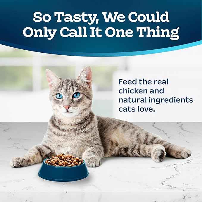 Blue Buffalo Tastefuls Adult Hairball Care Dry Cat Food, Made in the USA with Natural Ingredients, Chicken & Brown Rice Recipe, 3-lb. Resealable Bag