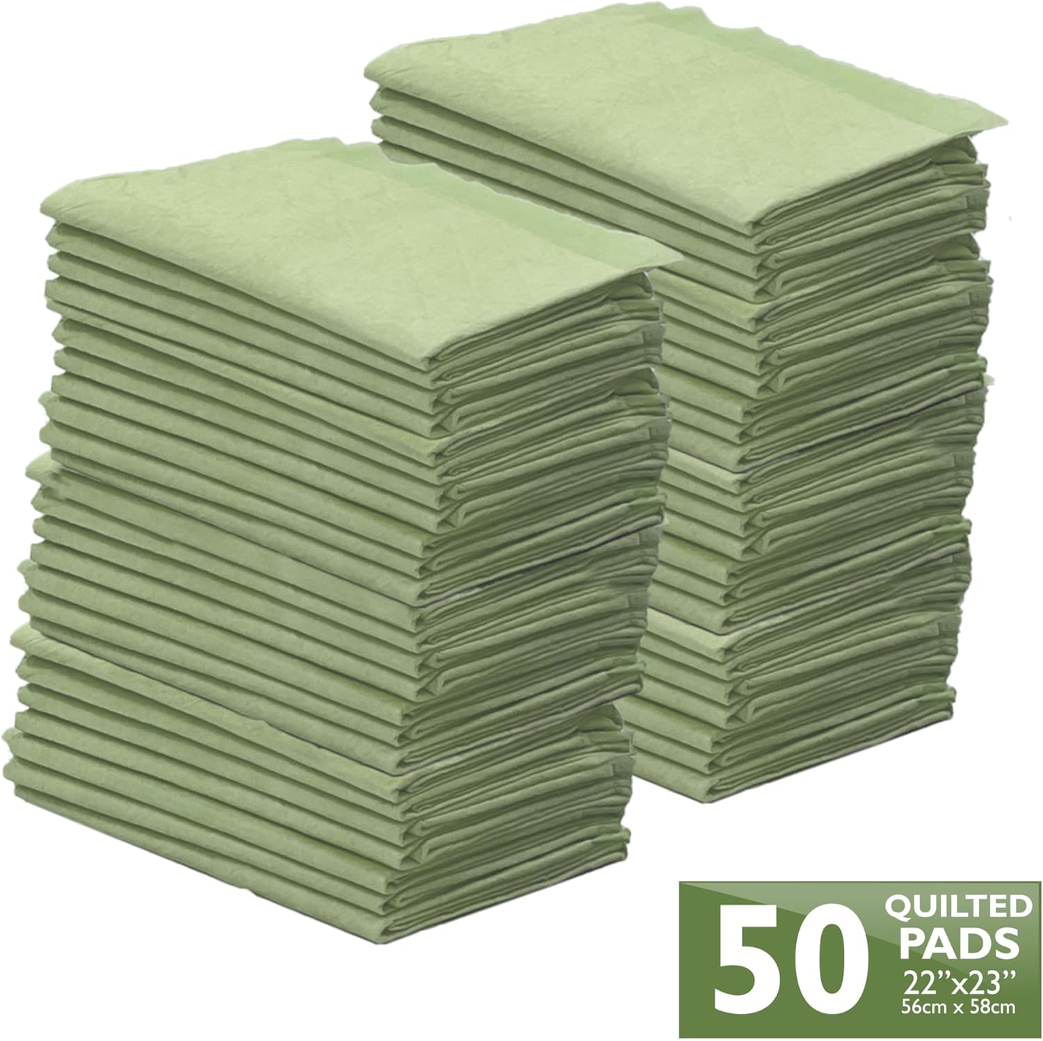 Four Paws Wee-Wee Superior Performance Bamboo Pee Pads for Dogs, Earth Friendly Dog & Puppy Potty Training Pads, Crate Liners, Housebreaking Supplies, 22" x 23" (50 Count) - Pet Explorer