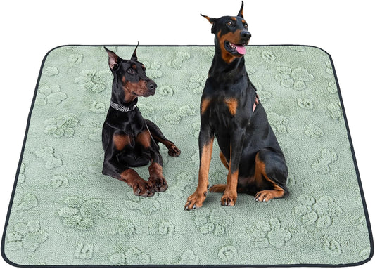 LOOBANI Washable Pee Pads for Dogs: 72"x72" Super Absorbent Reusable Dog Pee Pads Extra Large, Waterproof and Leakproof Whelping Pad for Potty Training, Playpen, Crate,Floor and Bed - Pet Explorer