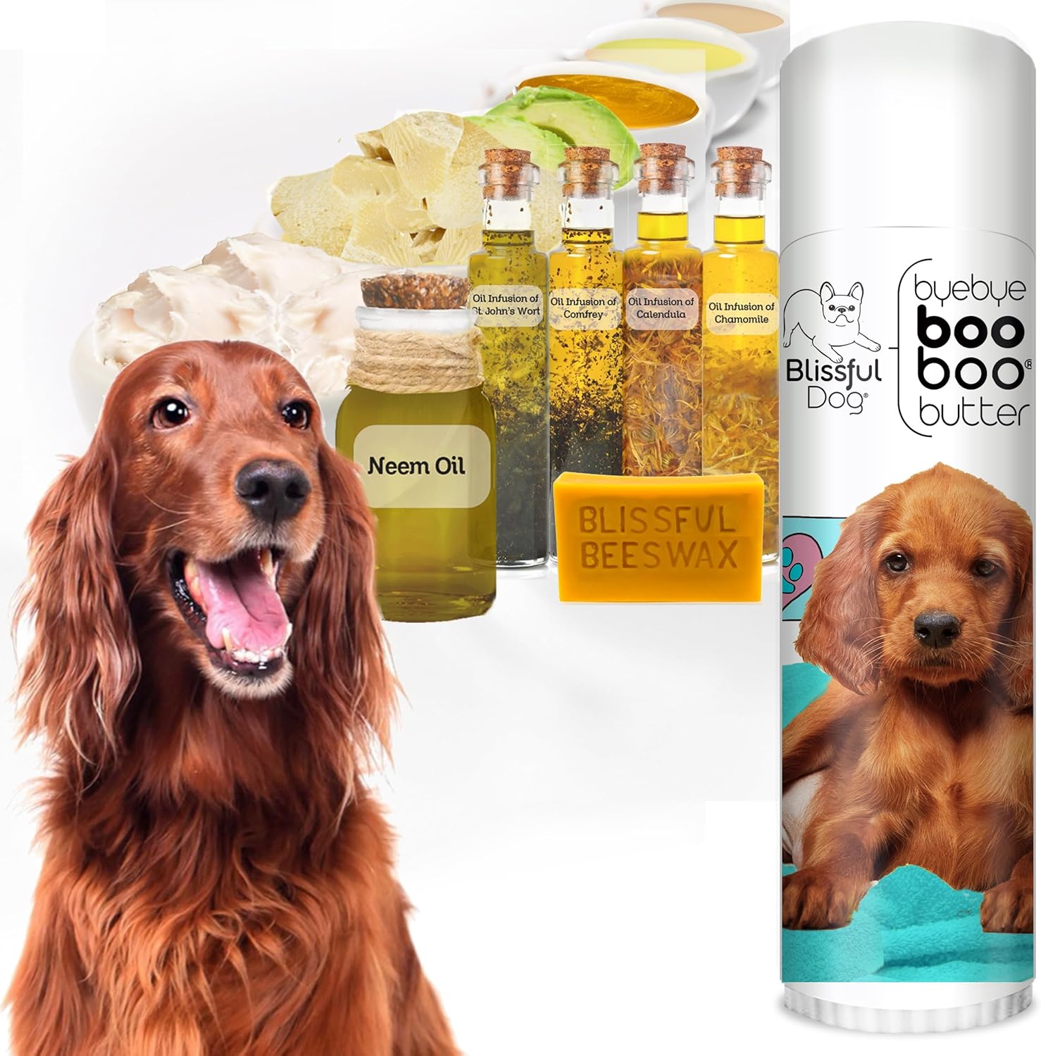 The Blissful Dog Irish Setter Boo Boo Butter, 0.50 Ounce - Pet Explorer