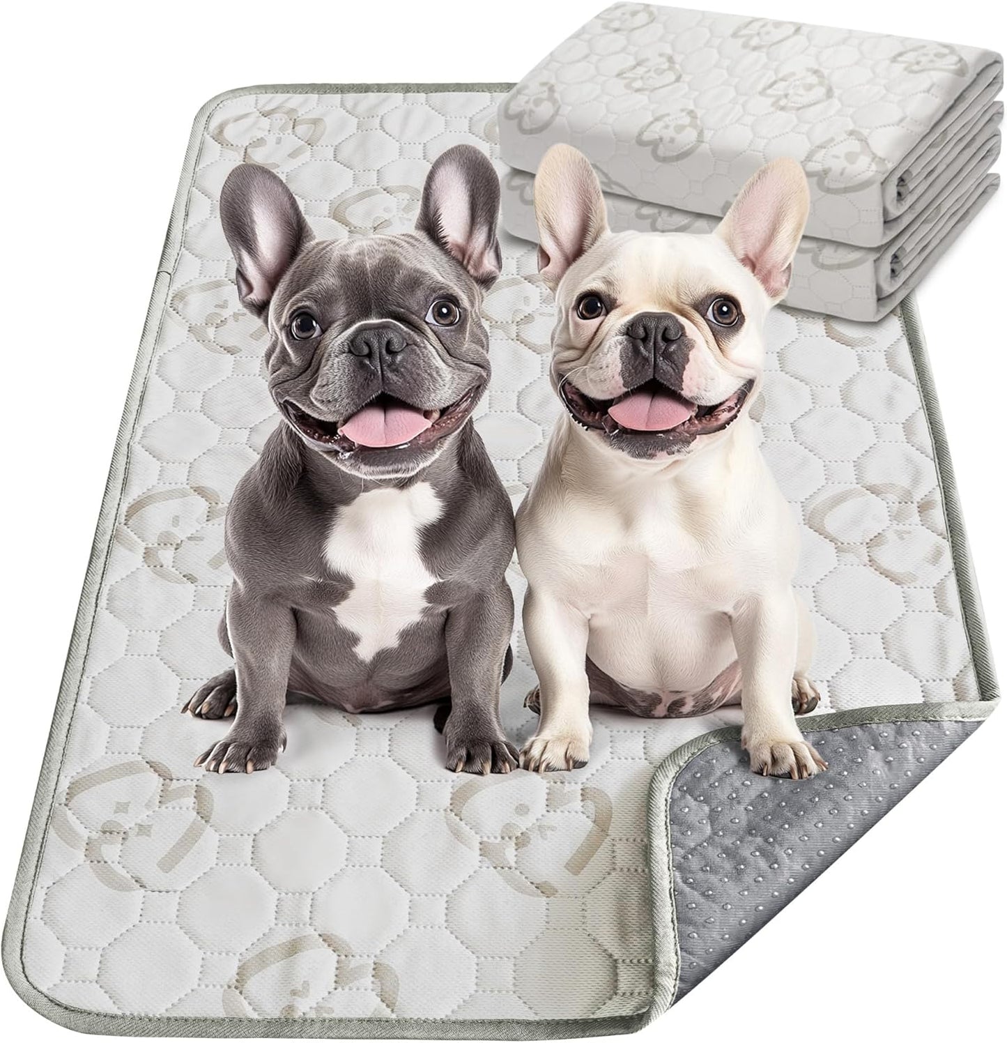 FXW Washable Pee Pads for Dogs, Puppy Pads with Super Absorbent, Specifically Designed for 30inch Cages, 29" × 18" Rectangle, Khaki, 1 Pack - Pet Explorer