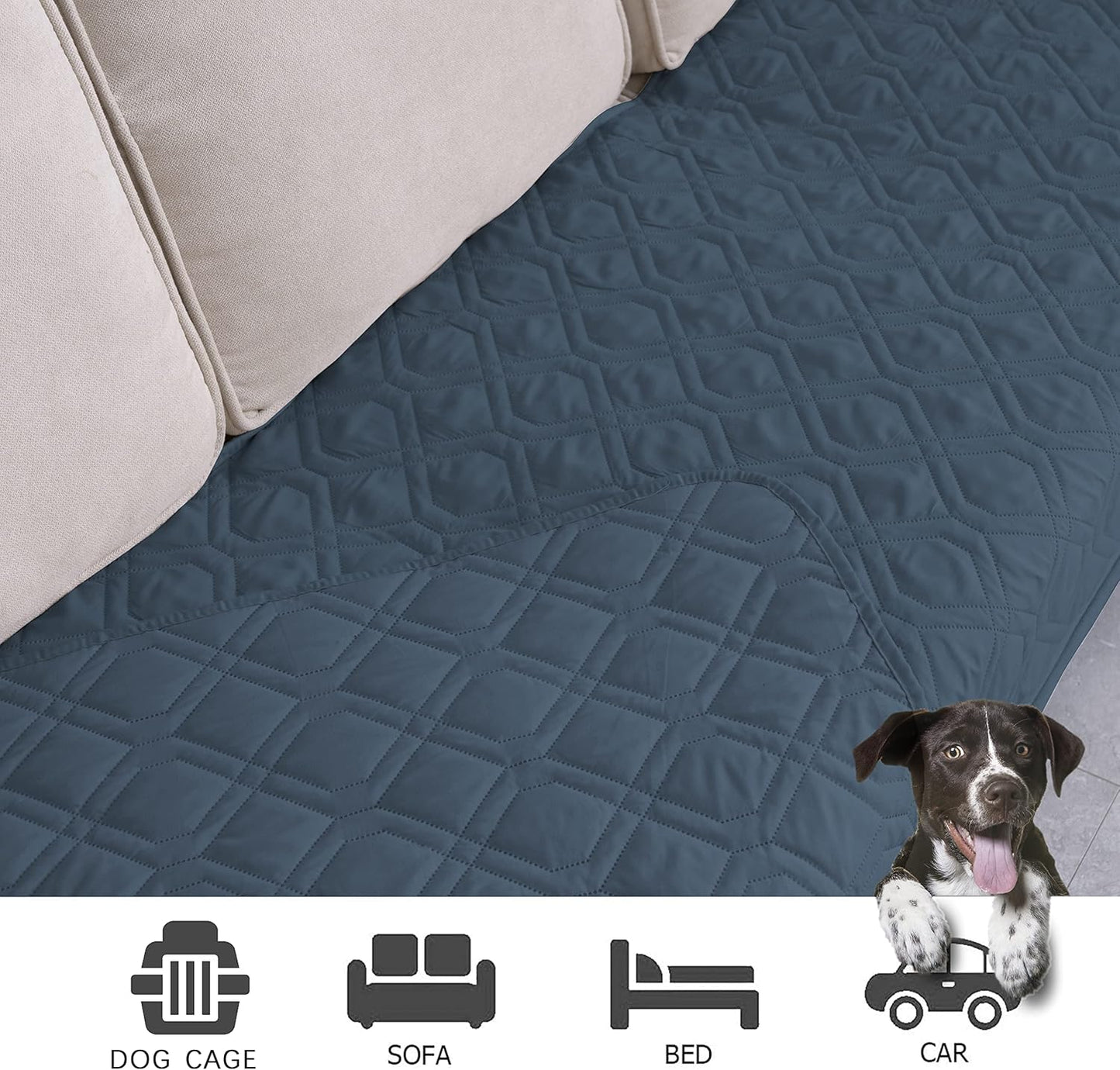 Ameritex Waterproof Blanket Reversible Dog Bed Cover Pet Blanket for Furniture Bed Couch Sofa - Pet Explorer