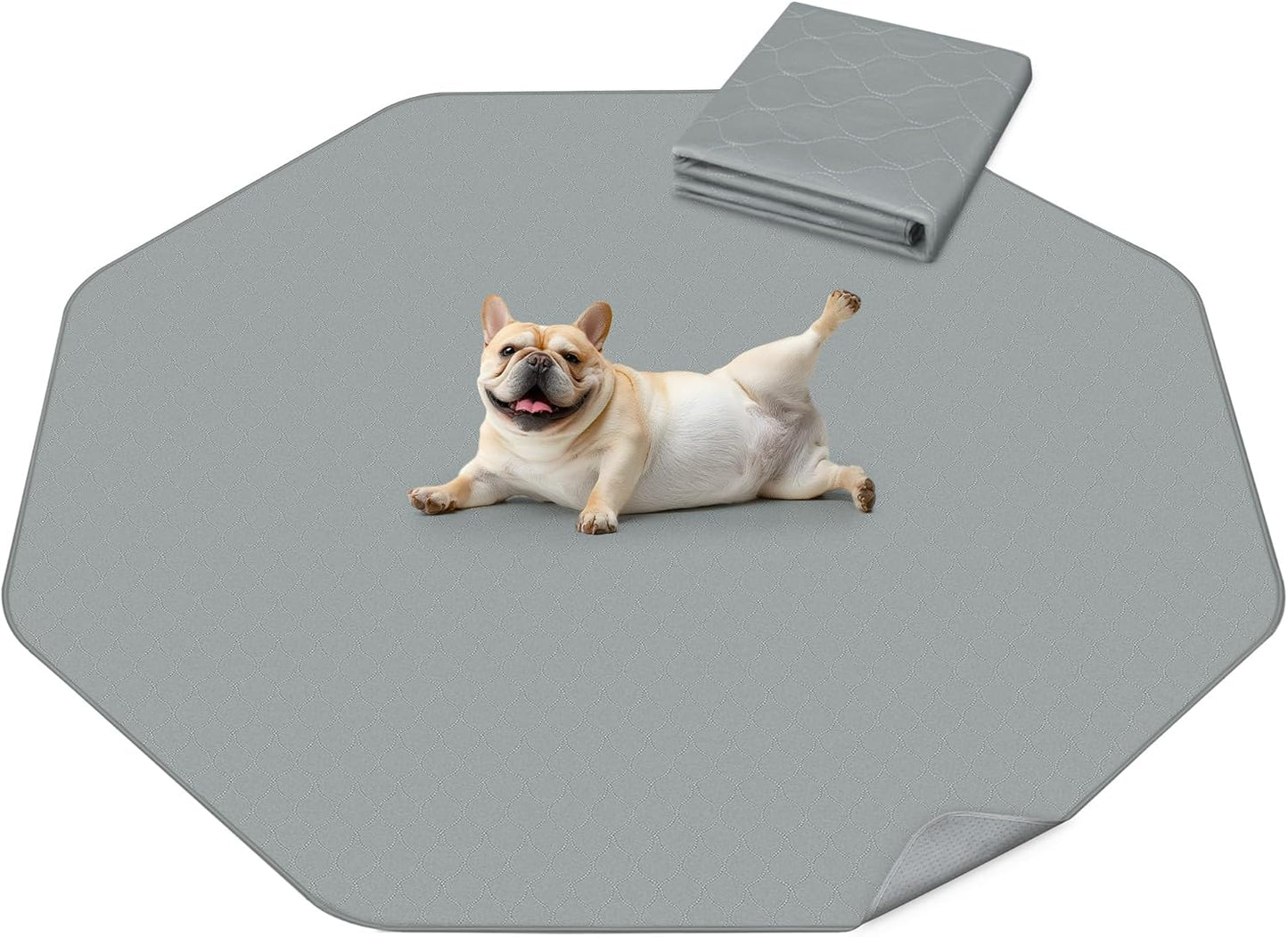 FXW Washable Pee Pads for Dogs, Puppy Pads with Super Absorbent, Specifically Designed Rollick/Homeplus 24inch 8 Panels Dog Playpen, 29" Octagon, Gray, 1 Pack - Pet Explorer