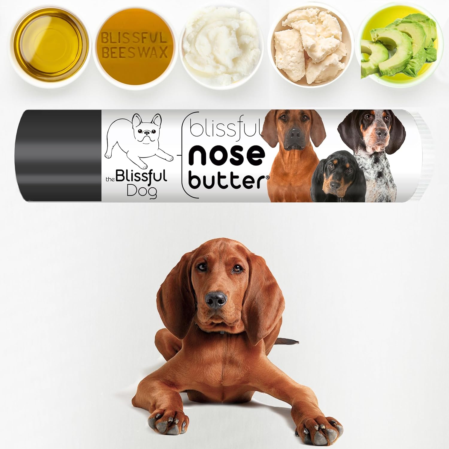 The Blissful Dog Coonhound Unscented Nose Butter, 0.15-Ounce,UNSC-COONHOUND-15oz - Pet Explorer