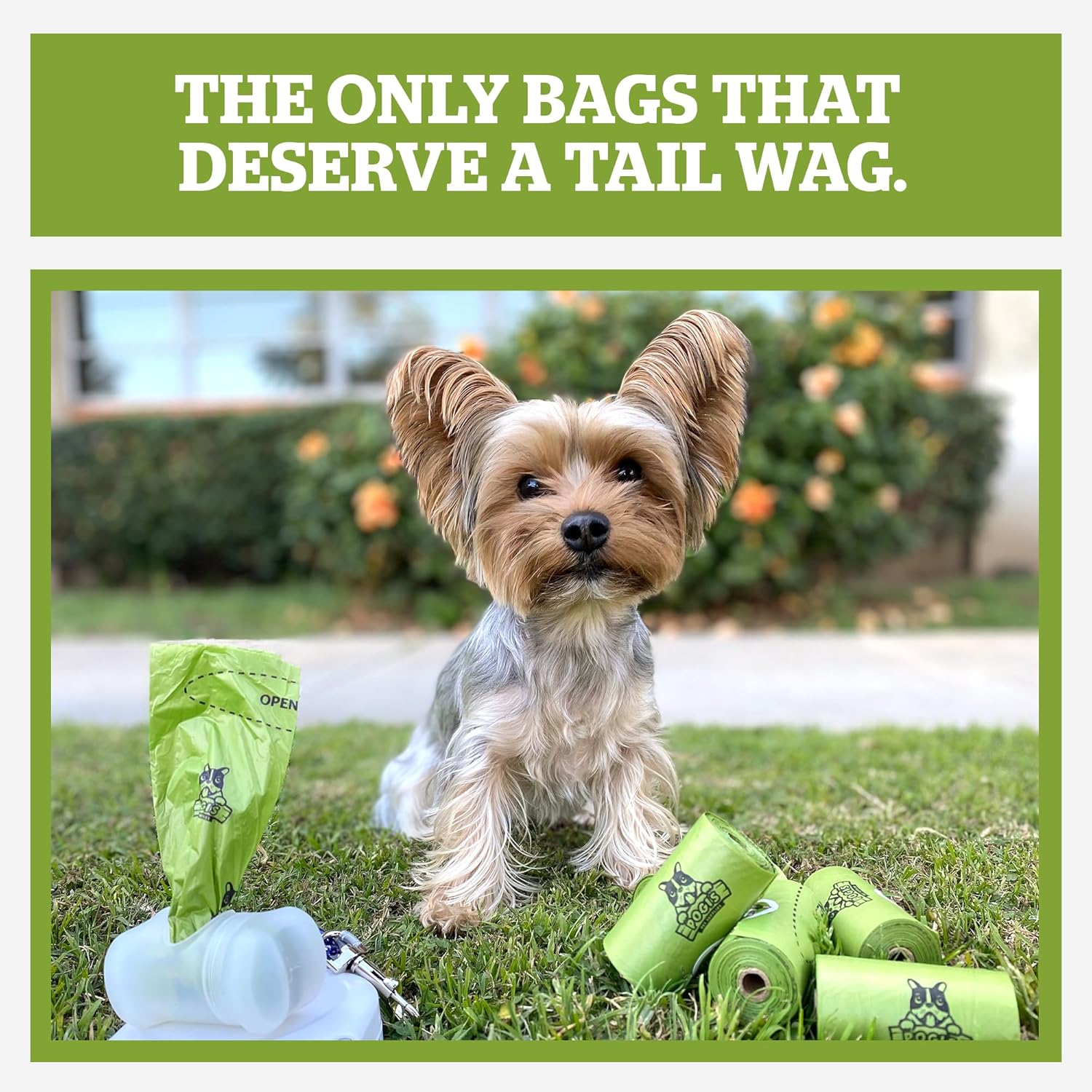 Pogi's Compostable Poop Bags – Leak-Proof, Extra-Large, Made with Plants – 32 Rolls (480 Bags) - Pet Explorer