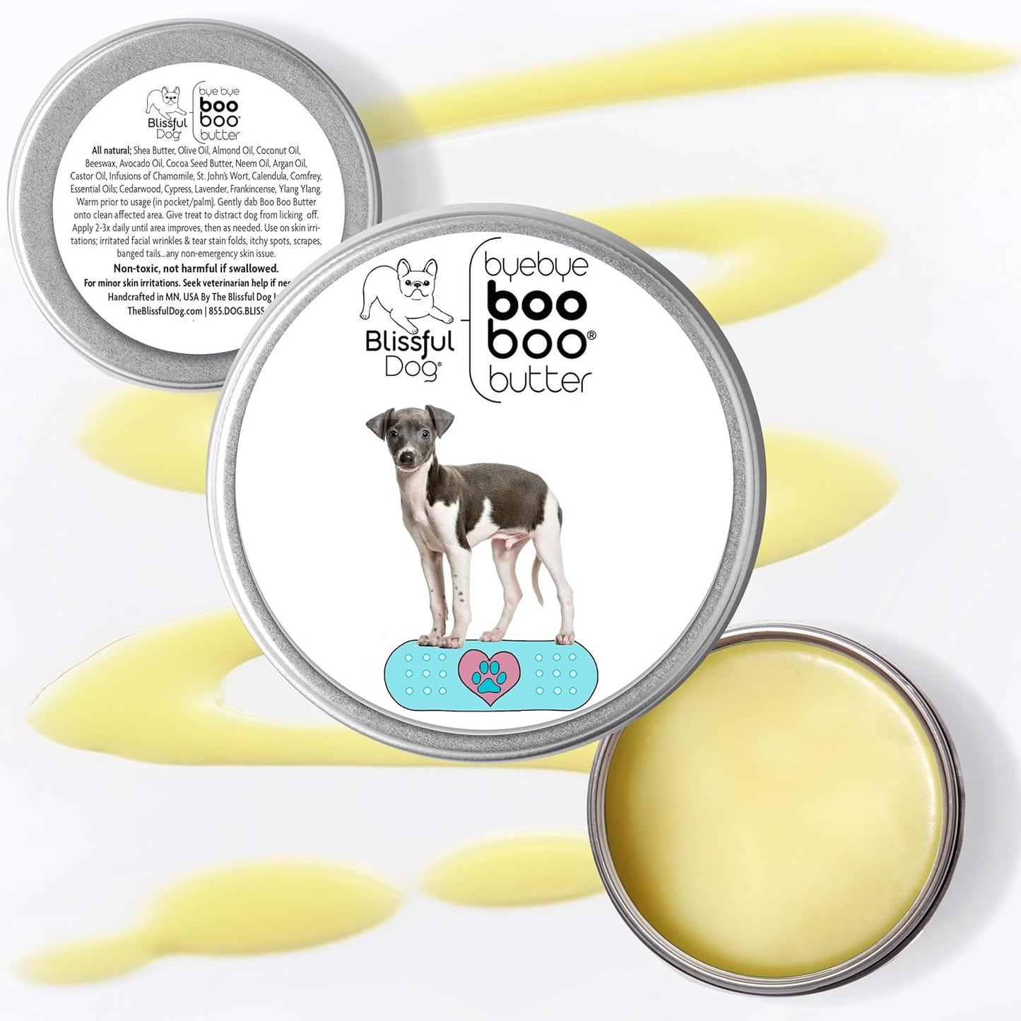 The Blissful Dog Italian Greyhound Boo Boo Butter, 2-Ounce - Pet Explorer