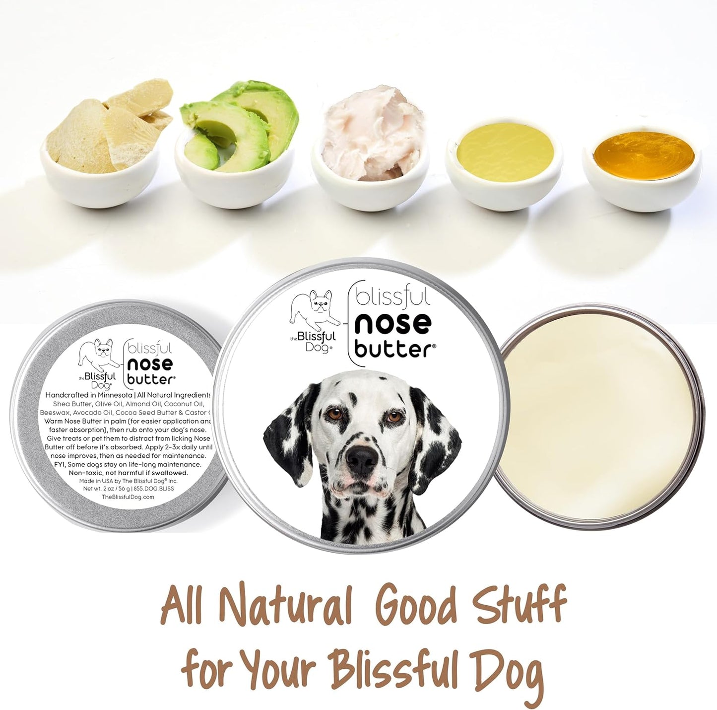 The Blissful Dog Dalmatian Unscented Nose Butter, 2-Ounce - Pet Explorer