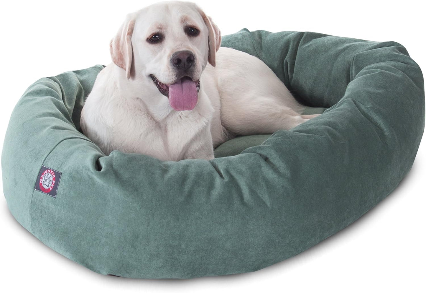 Majestic Pet Villa 40 Inch Shredded Memory Foam Dog Bed for Large Sized Dogs 40x29x9 Inch–Orthopedic Dog Bed with Removable Washable Cover-Washable Large Pet Bed with Head Support-Azure - Pet Explorer