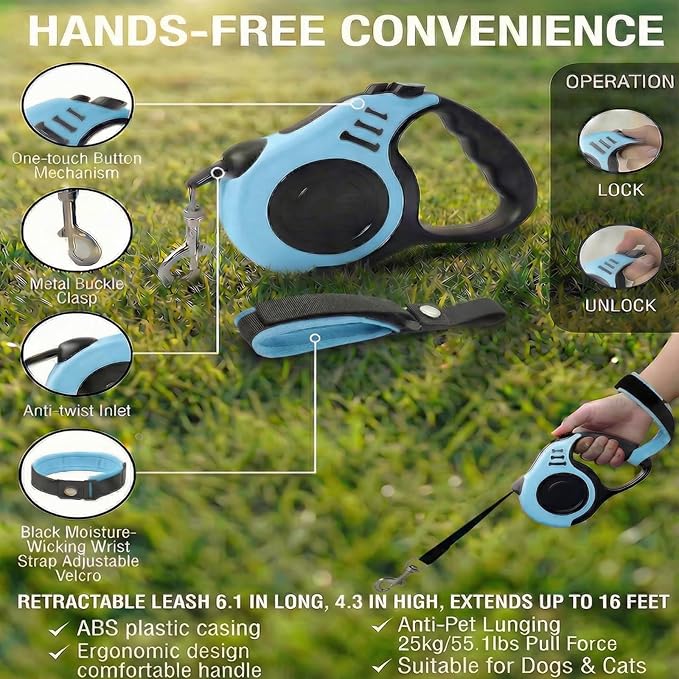 Luxelle Escape-Proof Cat Harness and Leash Set – Adjustable No Pull Soft Vest with 360° Reflective Straps, Built-in Pocket & Wrist Strap, Breathable Mesh Outdoor Harness for Cats & Kittens