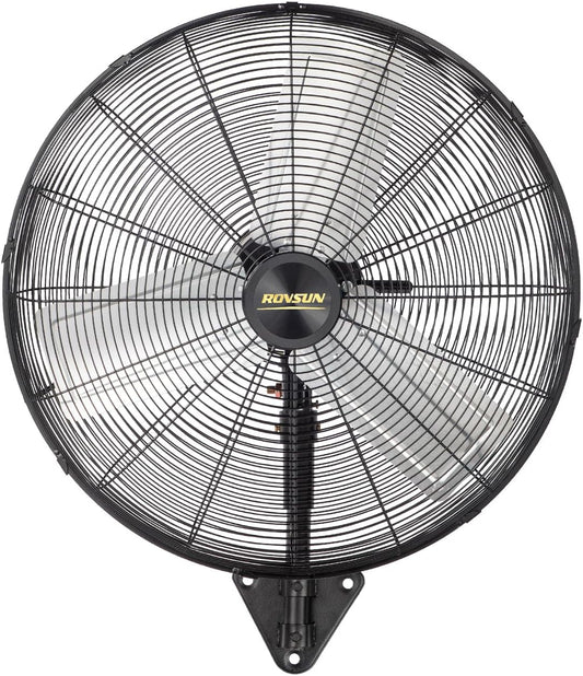 ROVSUN 20" Wall Mounted Fan, High Velocity Industrial Wall Fan, Max 4710 CFM and Wide Angle Oscillating, Commercial Ventilation Use, Suit for Garage, Shop, Greenhouse, Gym