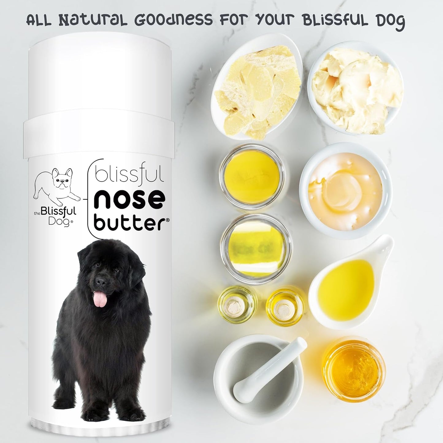 The Blissful Dog Newfoundland Unscented Nose Butter - Dog Nose Butter, 2 Ounce - Pet Explorer