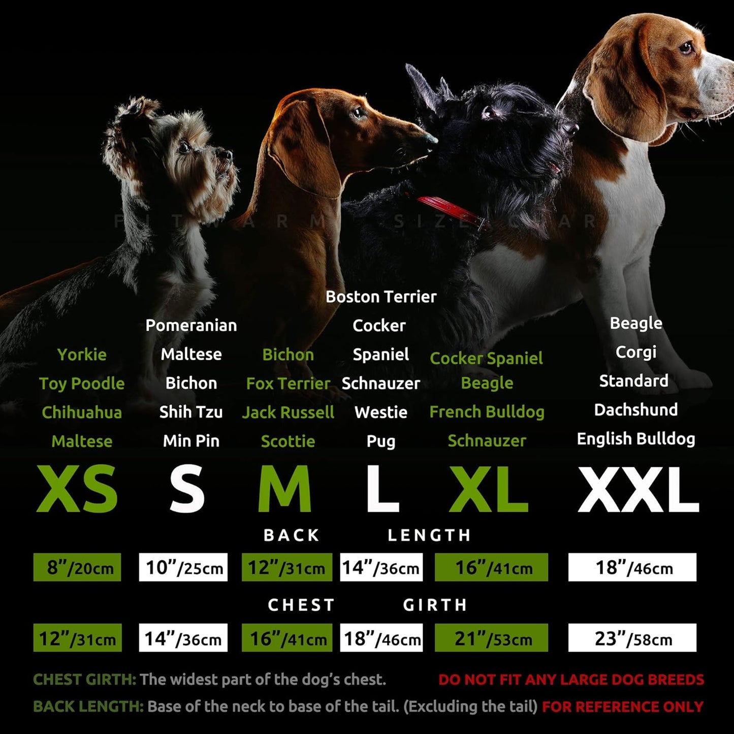 Fitwarm Christmas Tree Dog Pajamas, Christmas Clothes for Small Dogs Boy Girl, Holiday Pet Outfit, Black, Red, Green, Yellow, XXL
