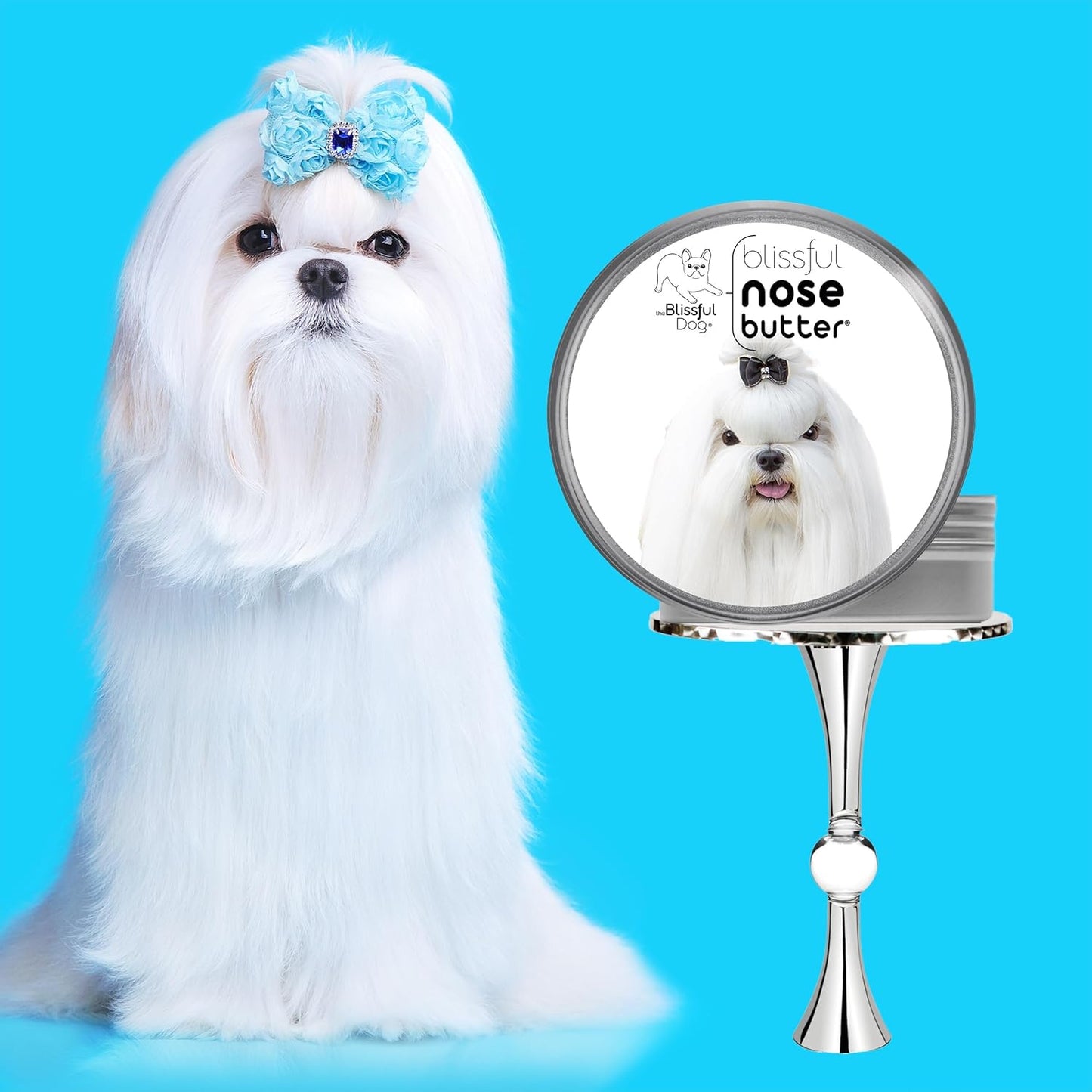 The Blissful Dog Maltese Unscented Nose Butter - Dog Nose Butter, 16 Ounce - Pet Explorer