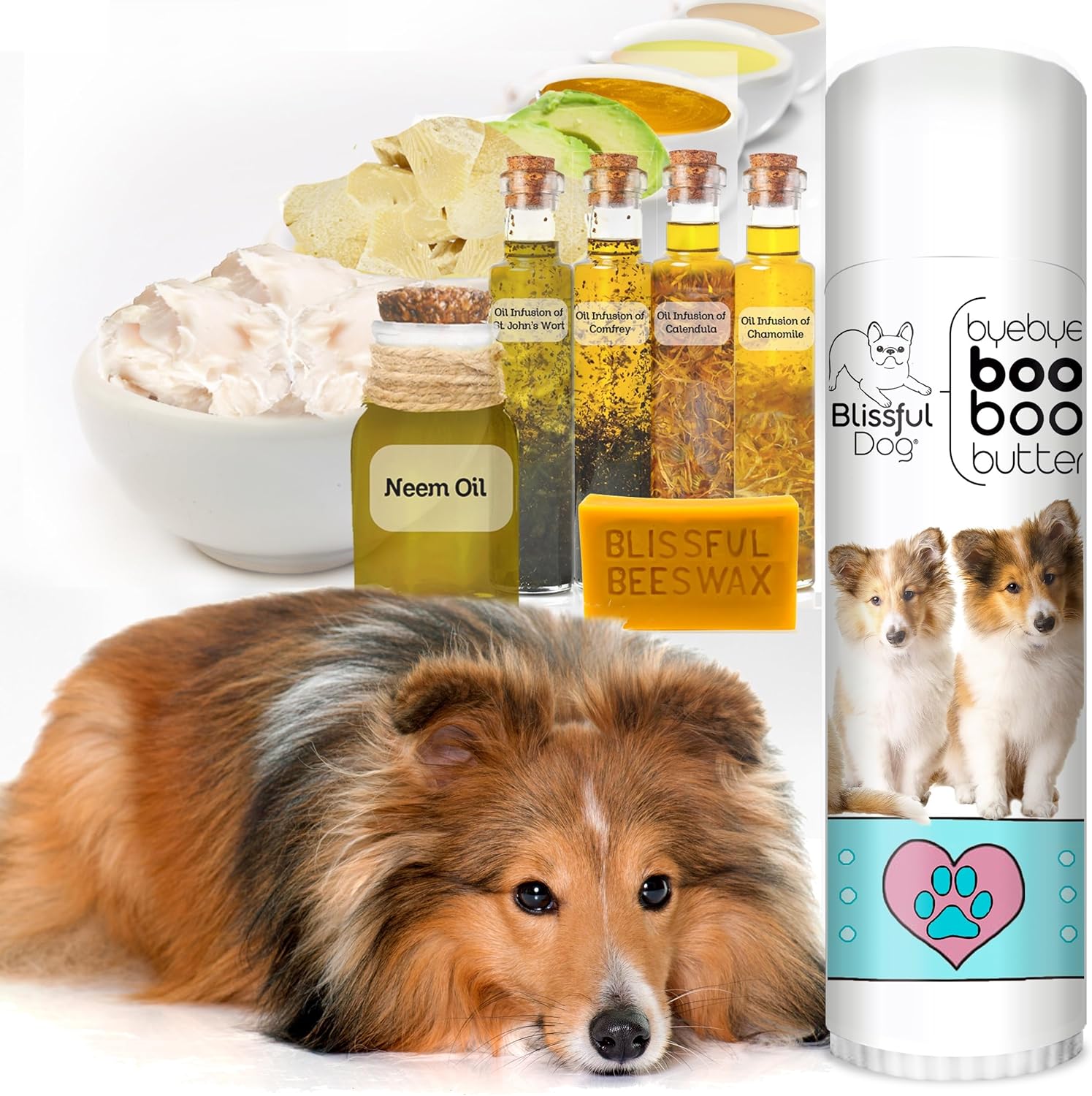 The Blissful Dog .50 oz Tube Shetland Sheepdog Booboo Butter - Pet Explorer