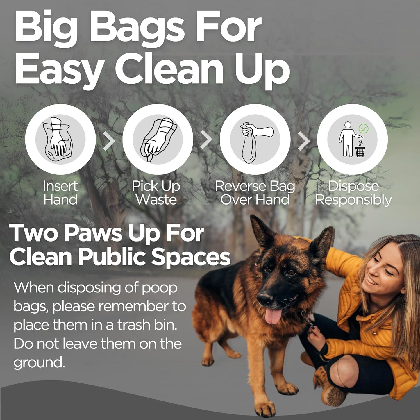 Commercial Pull-Strap Header Dog Poop Bags, 38% USDA Certified Plant-Based, Leak-Proof and Tear Resistant, For Parks, Apartments, and Public Pet Waste Stations, (3,200 Count) - Pet Explorer