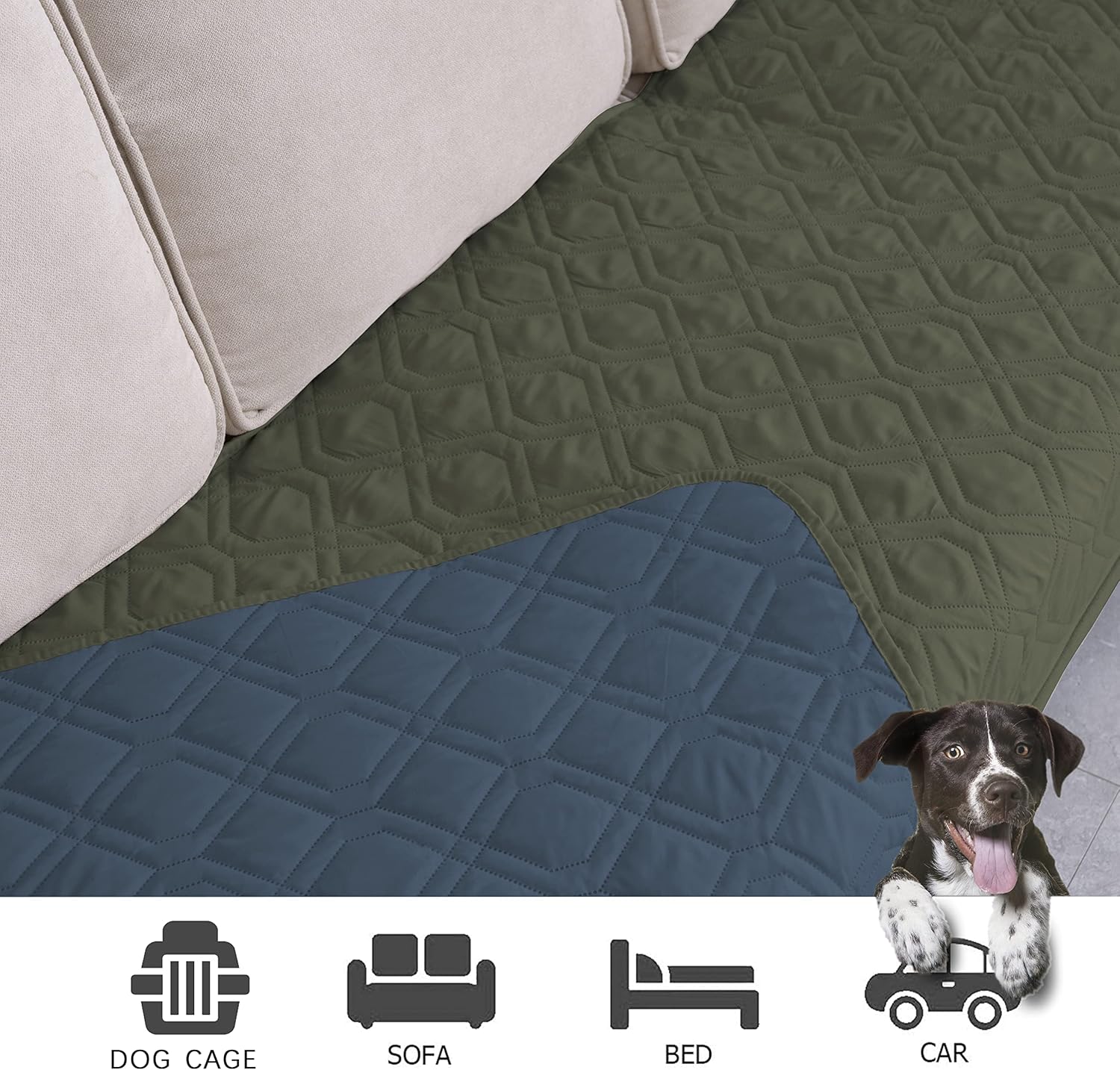 Ameritex Waterproof Dog Bed Cover Pet Blanket for Furniture Bed Couch Sofa Reversible - Pet Explorer