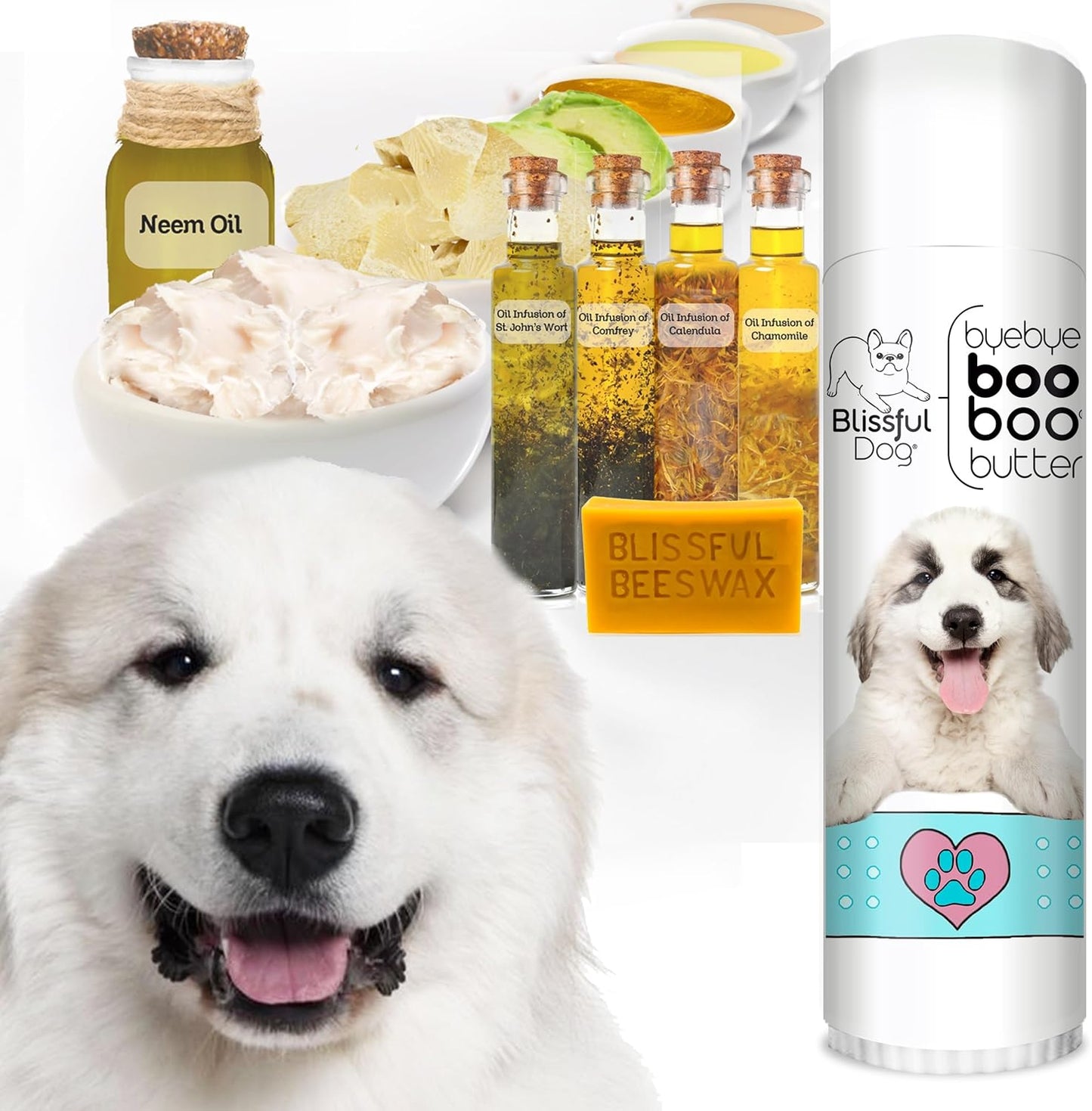 The Blissful Dog .50 oz Tube Great Pyrenees Booboo Butter - Pet Explorer