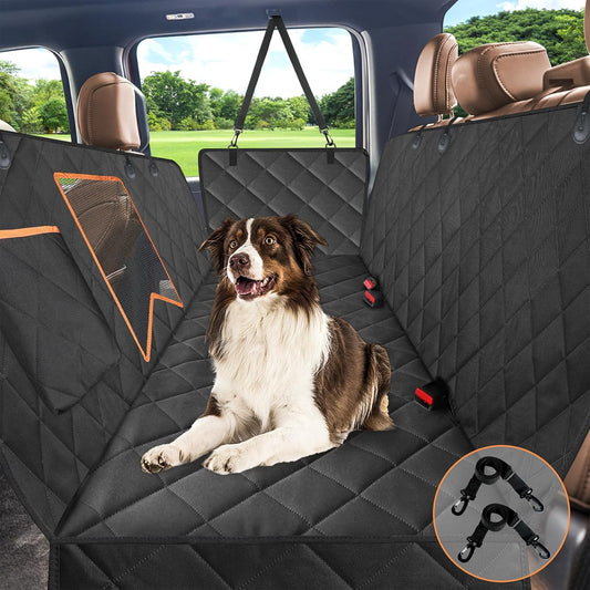 Kytely Dog Car Seat Cover XL, Heavy Duty Dog Seat Cover for Back Seat, 100% Waterproof Nonslip Hammock for Car with Side Flap, Scratch Proof Pet Back Seat Covers - Pet Explorer