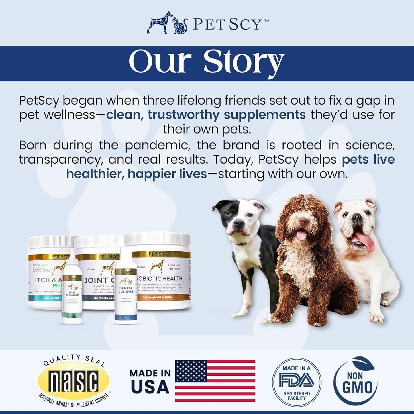 Petscy - Dental Cleanse, All-Natural Cat & Dog Tartar Remover for Teeth, Cat & Dog Water Additive for Dental Care, Suitable for All Ages, Breeds & Sizes, 8 Oz - Pet Explorer