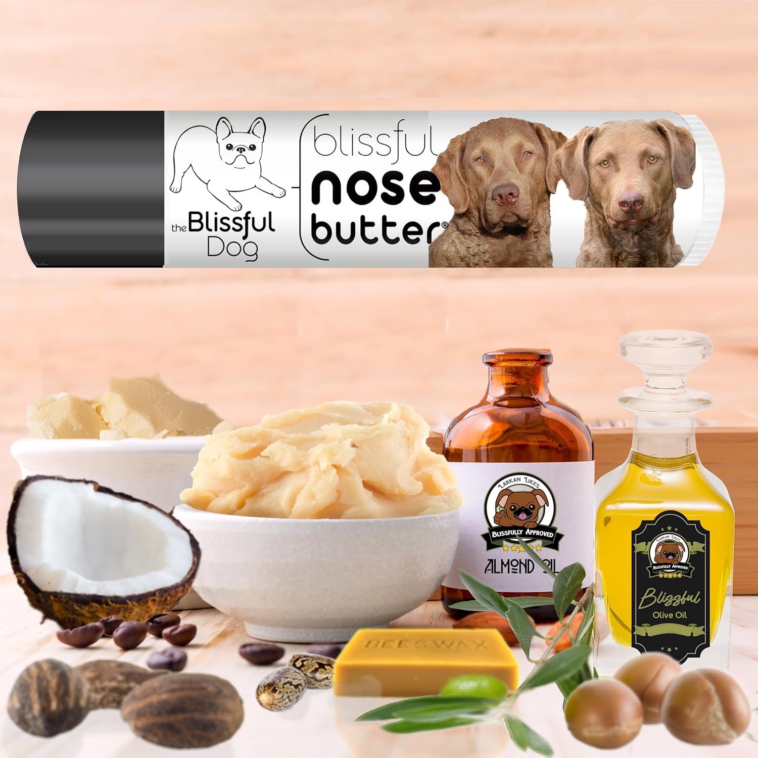 The Blissful Dog Chesapeake Bay Retriever Unscented Nose Butter, 0.15-Ounce - Pet Explorer
