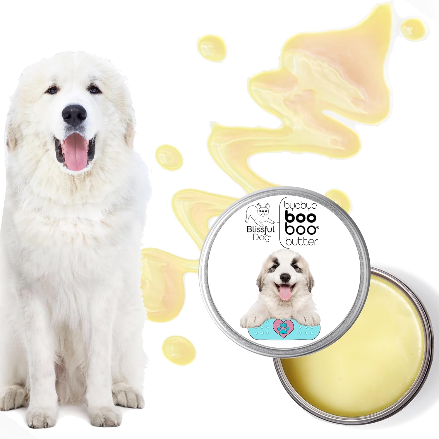 The Blissful Dog 4 oz TIN Great Pyrenees Booboo Butter - Pet Explorer