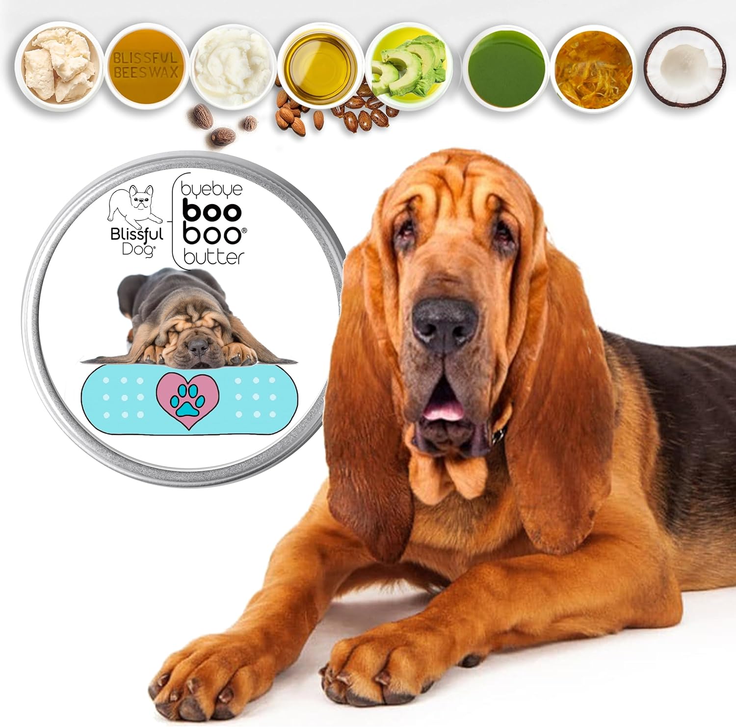 The Blissful Dog 4 oz TIN Bloodhound Booboo Butter - Pet Explorer